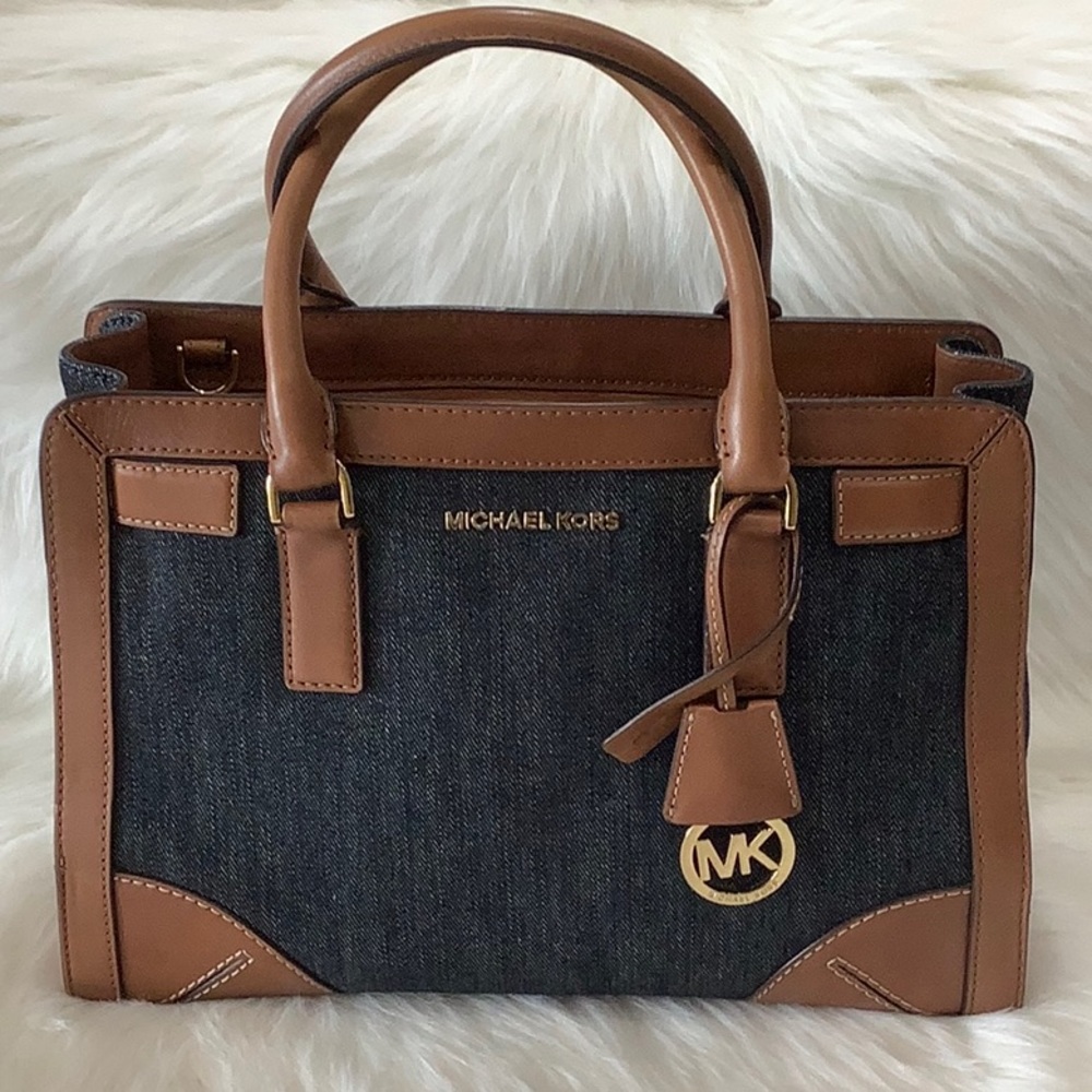 LIKE NEW👜MICHAEL Michael Kors Corner Frame Dillon Large Satchel